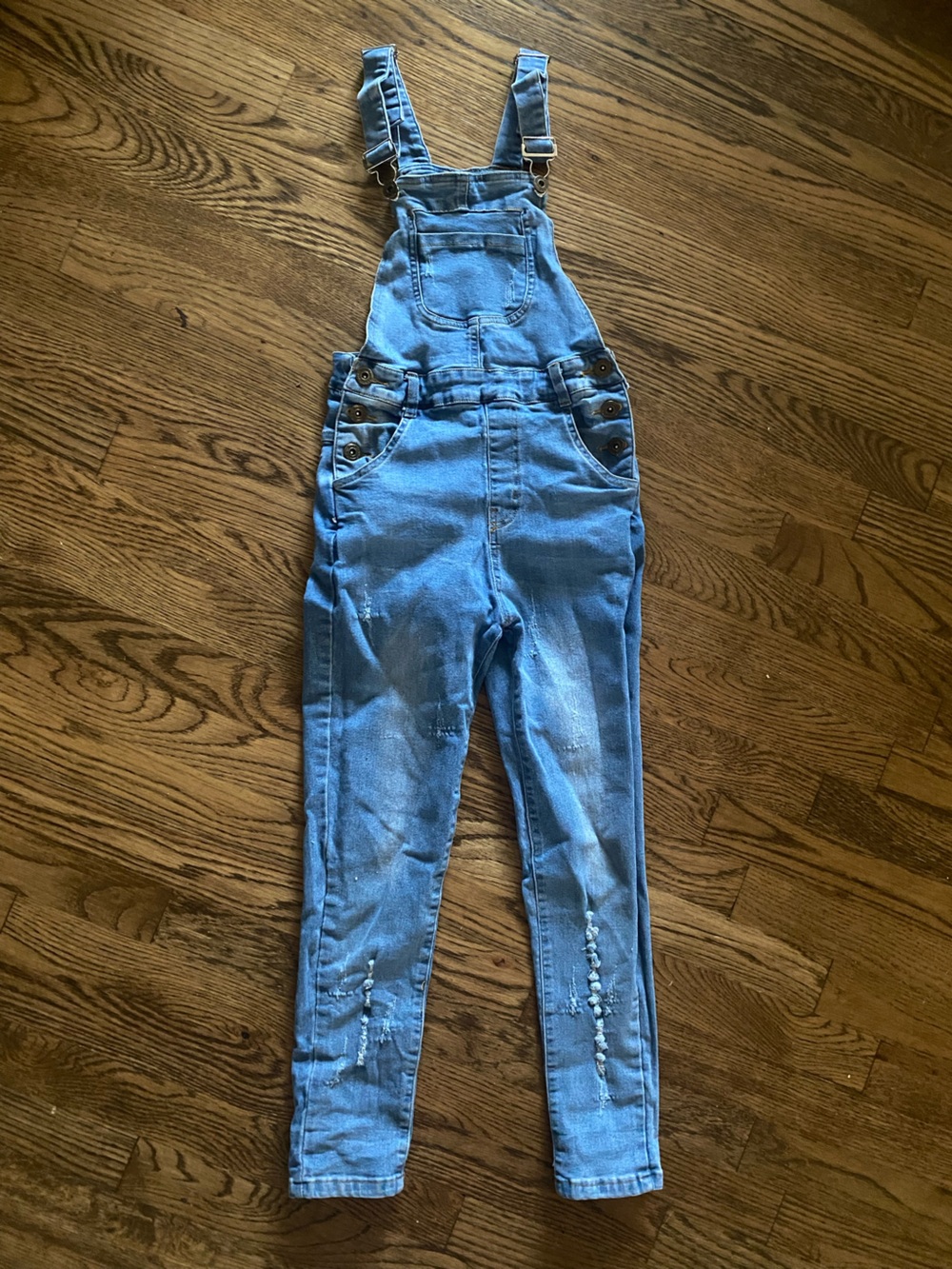 Girls Blue Jean Overalls, Skinny Jean Fit, Denim Adorable!